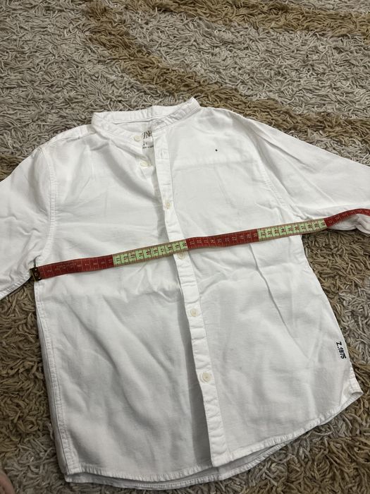 Біла сорочка zara на зріст 120см 6-7 років