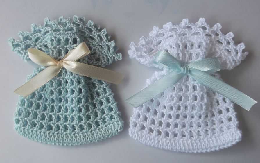 Saquinhos de crochê com alfazema - Lembrança para Batizados, Comunhões