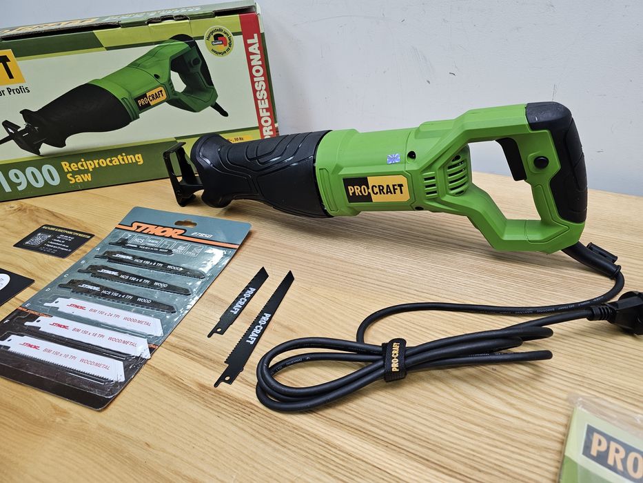 9шт Пил +Пила Сабельная ProCraft ps1900 Гарантия 36мес Шабельна пилка