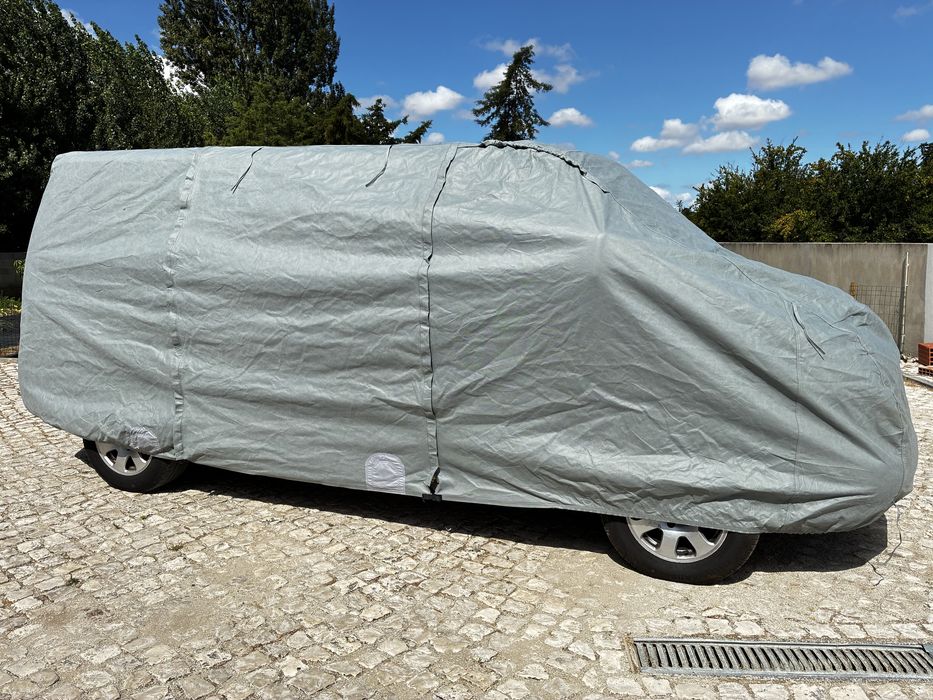 Capa de luxo respirável para carrinha VW T4 (1990–2003), T5 (2003–2015) e T6 com distância entre eixos curta