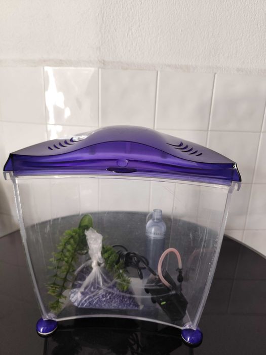 Aquário em vidro acrílico