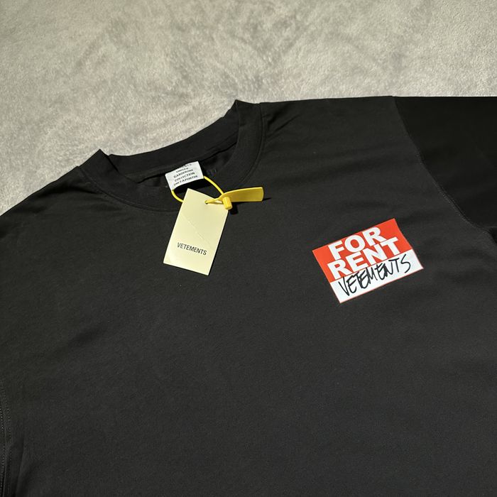 Футболка Vetements FOR RENT BLACK S M L