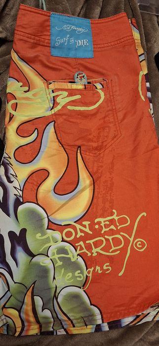 Calções +t-shirt Ed Hardy
