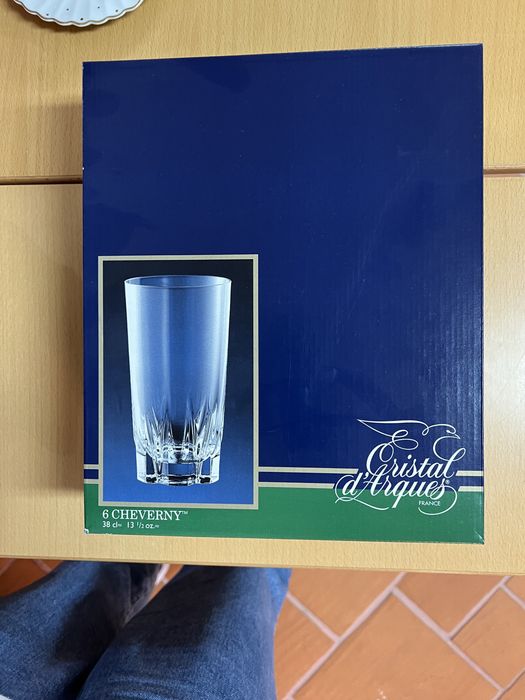 Vendo 1 Conjunto de 6 Copos Cristal D'Arques de 38cl Cheverny  Copos Talhados