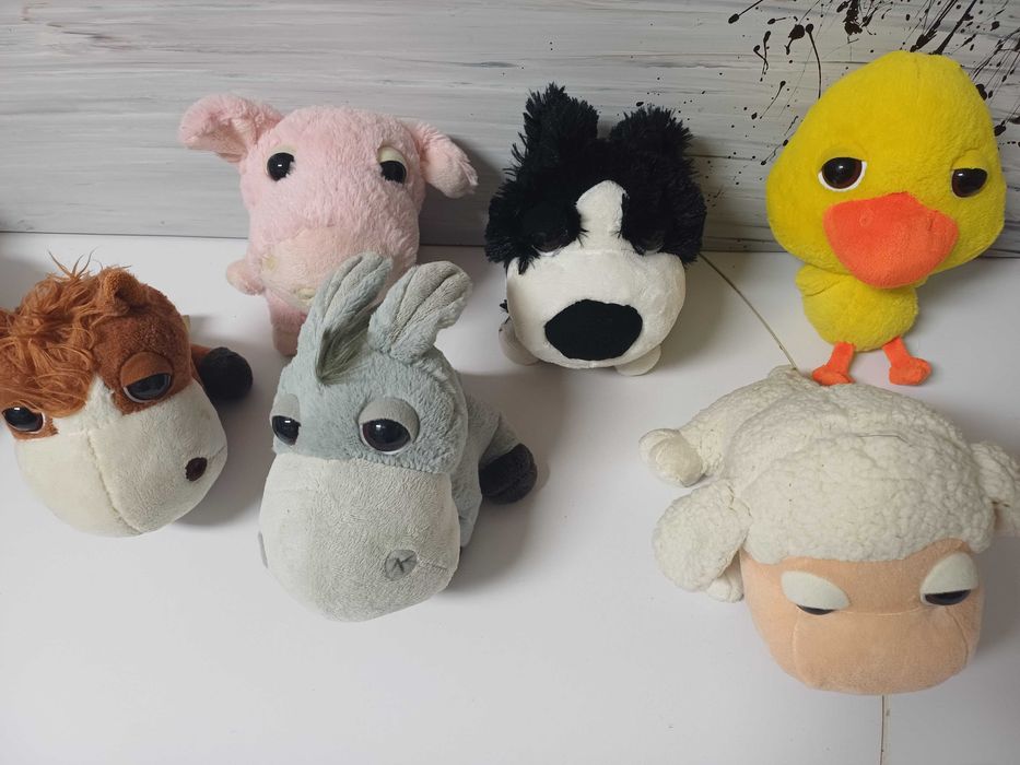 Peluches de animais de quinta 6 unidades
