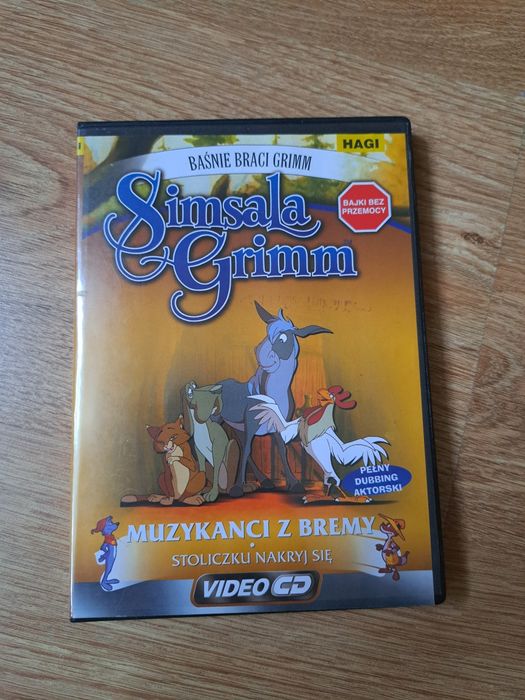 DVD 2 bajki Muzykanci z Bremy i Stoliczku nakryj się