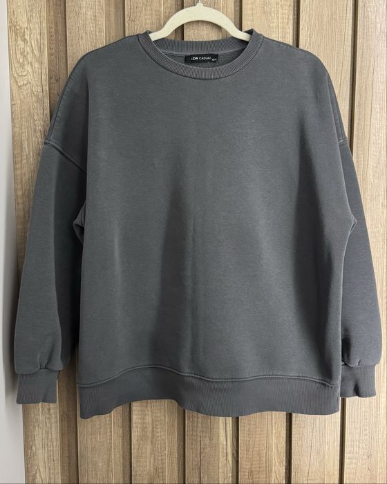 Жіночий сірий світшот подовжений