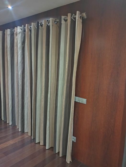 Cortinas (par) barões em Inox