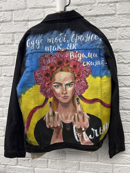 Роспись одежды, розпис джинсовки