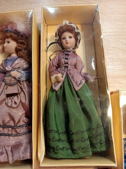 Lalka porcelanowa komplet 6 sztuk lalki