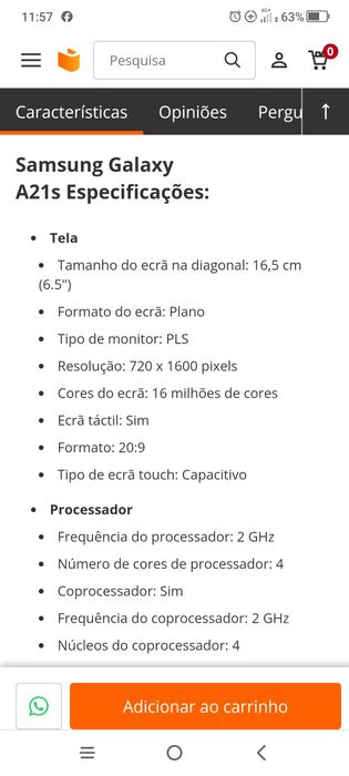 Samsung Galaxy A21S 32gb