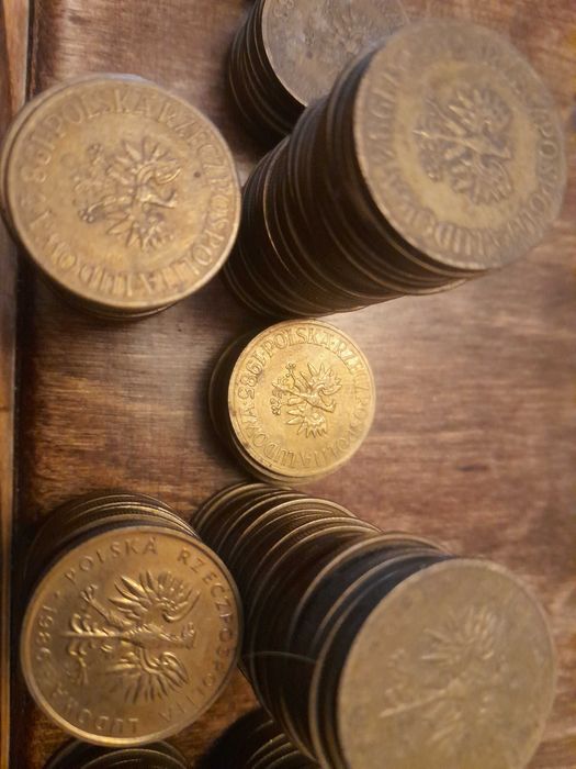 monety 5zł z PRL różne roczniki 251 szt