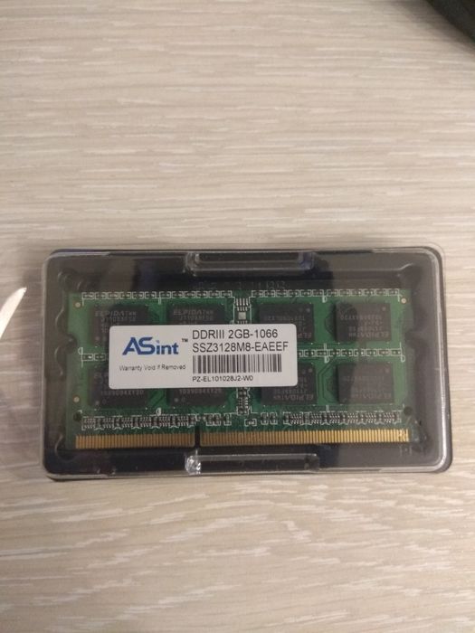 Оперативная память ASint SODIMM 2Gb DDR3