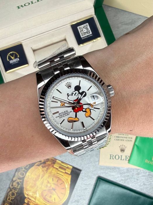 Rolex Datejust Mickey Mouse edition. Женские/детские Ролекс