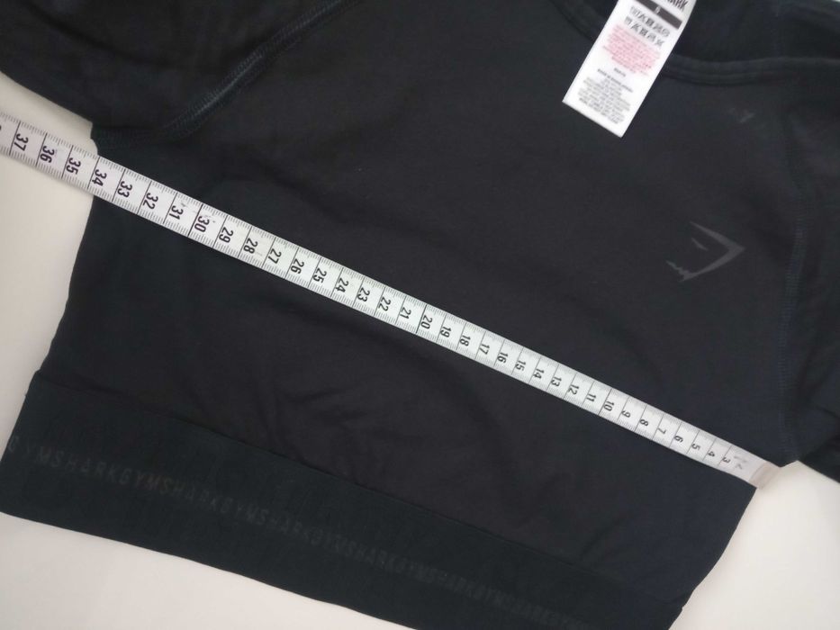 Gymshark Vision Crop Top treningowy damski długi rękaw r S/36