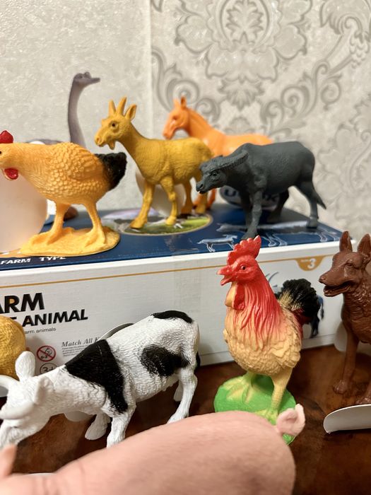 Набір домашніх тварин. Фігурки свійських тварин. Домашні тварини ферма
