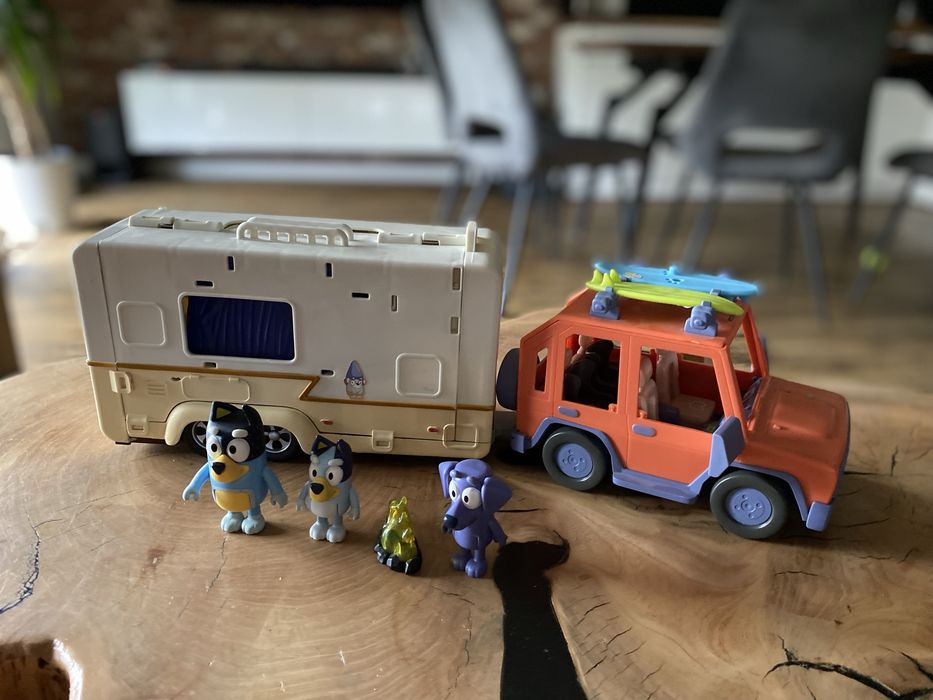 Bluey kamper samochód zestaw