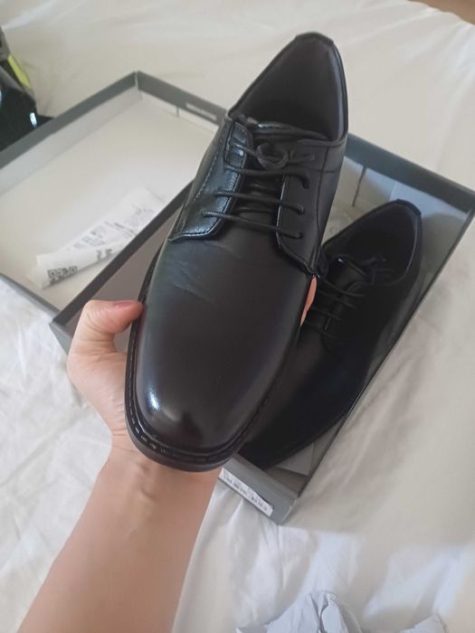 Półbuty pantofle eleganckie dla chłopca