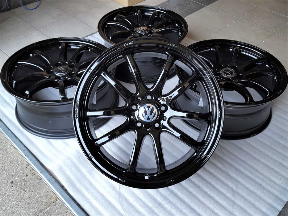 Alufelgi 19 5x112 Czarne z Rantem ! VW Audi Seat Skoda Mercedes Oryginalne ! 431#