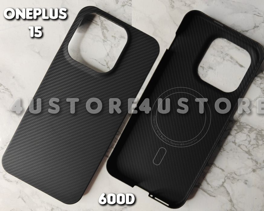 Чехол Карбоновый magnetic на OnePlus 13 15 15T кевлар арамид карбон чохол карбоновий арамідне волокно ванплас 1+ ультра тонкий легкий