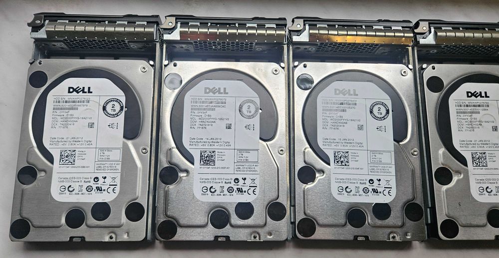 Dysk SAS Dell WD2000FYYG 2TB 7200K + Kieszeń OKAZJA !