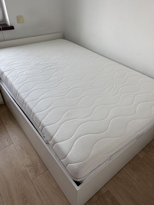 Łóżko białe 120x200 + szafka gratis