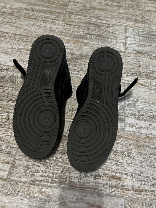 Air force 1 mid/high black форсы черные высокие