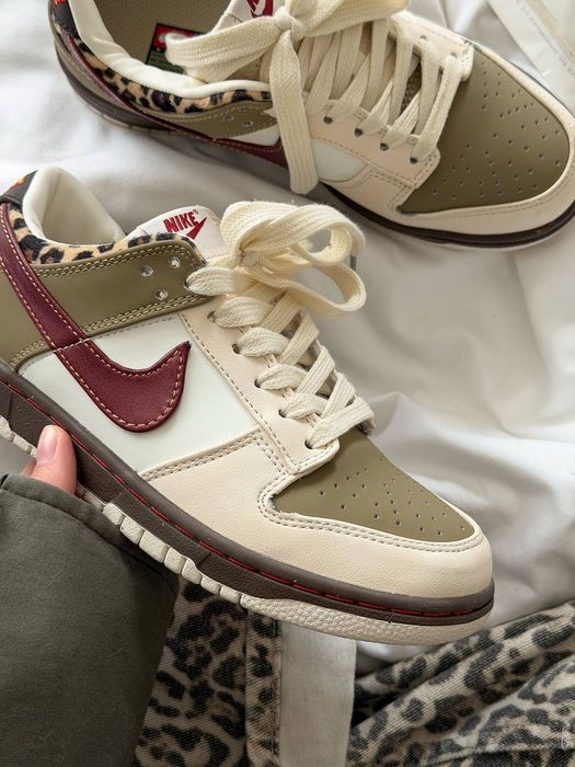 НОВИНКА! Nike SB Dunk Low White Cheetah 36 37 38 39 40 найк сб данк лоу