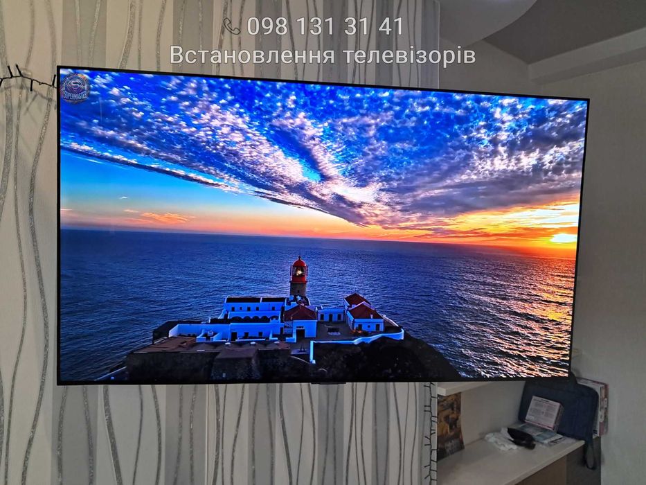 Встановити Монтаж Телевізора на стіну Установка Повесить ТВ на стену