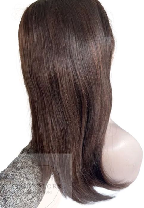 Peruka 100% wlosy naturalne braz z pasemkami
