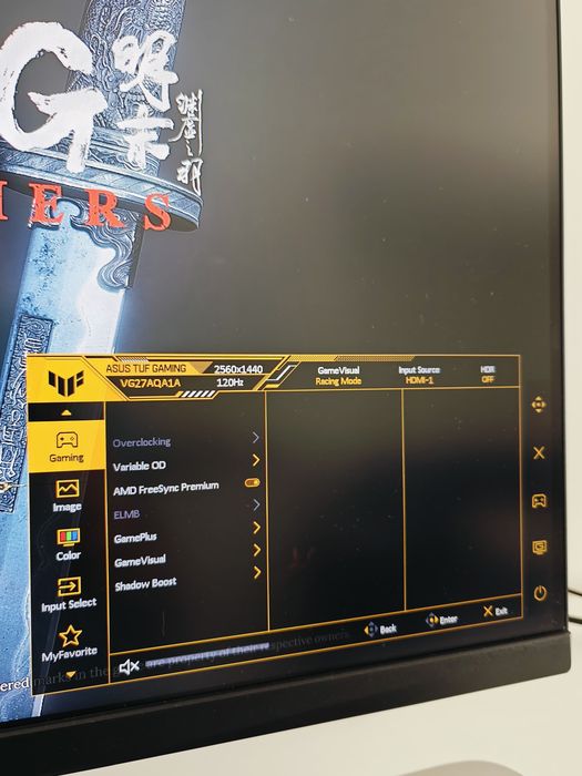 Monitor Asus TUF Gaming VG1A series 27 polegads