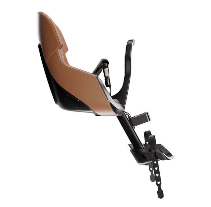 Przedni fotelik rowerowy z osłoną Bobike Exclusive Evolve Mini Brown