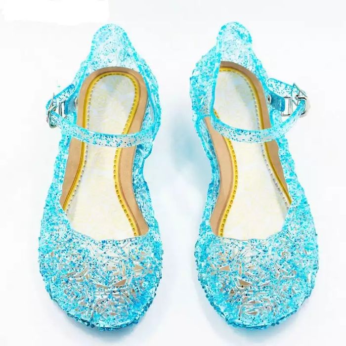 Туфлі Ельзи для дівчинки блакитні силіконові