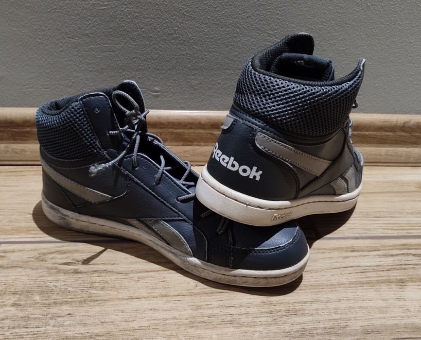 Szare wyższe buty botki półbuty za kostkę Reebok 37 38 24.5 jesien