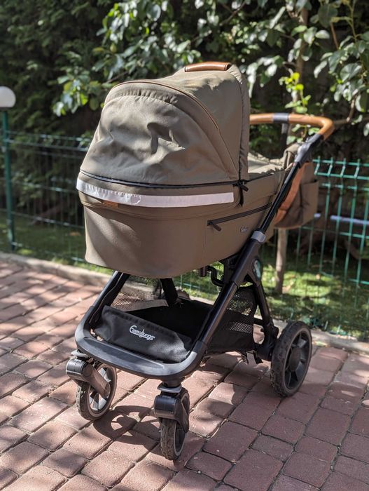 Дитячий візок Emmaljunga NXT90 Outdoor AIR, 2в1, колір хакі/олива