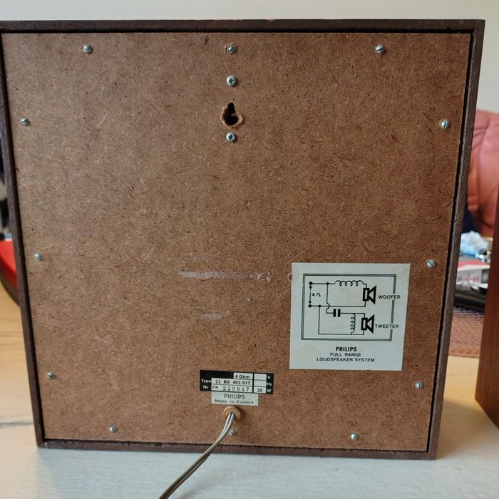 Kolumny retro Philips Range Loudspaker System Typu 22 RH 402/01T