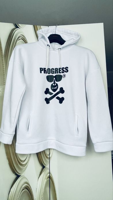 Худи женское белое зимнее  р. L