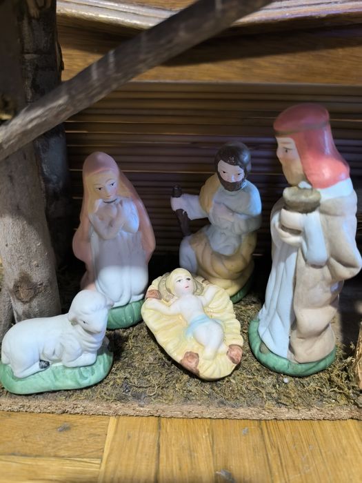 Presepio artesanal em madeira