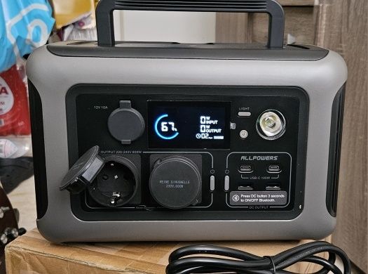 Nowa stacja zasilania allpowers R600 220v, usb, UPS, solar
