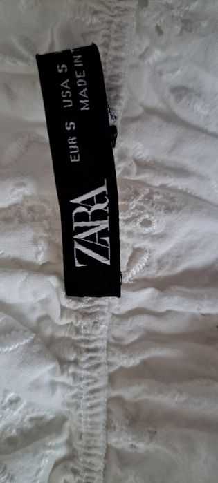 Top zara s bordado inglês