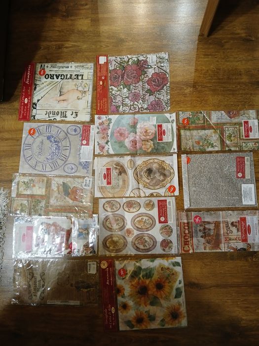 Zestaw Stamperia papier ryżowy do decoupage
