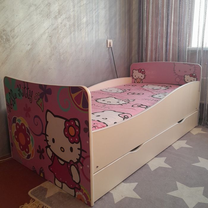 Кроватка дитяча hello kitty