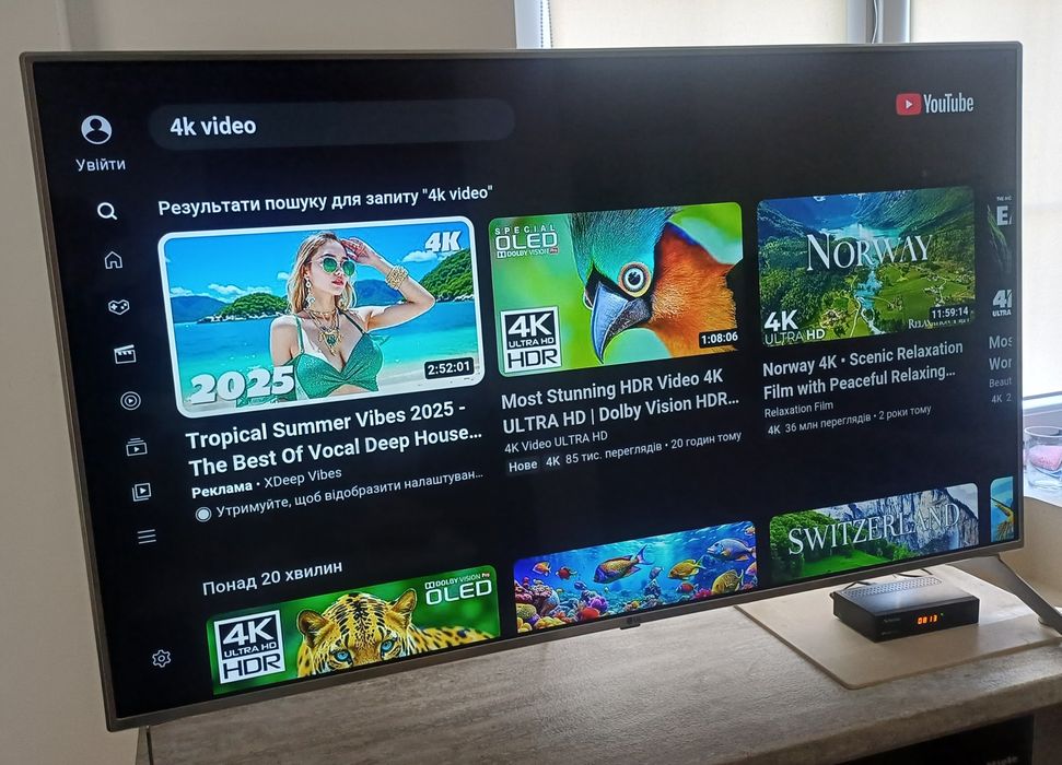 Smart TV Wi-Fi 4K ULTRA HD LG 55UJ6519 web OS телевізор 55 дюймів