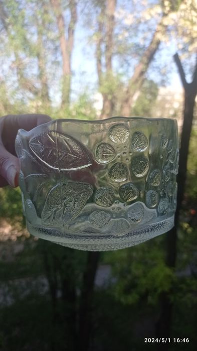 Бокалы набор чешские Ваза хрустальная и чешская красная