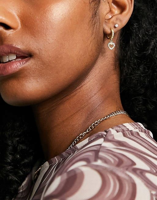 Reclaimed Vintage koła z pozłacanymi sercami 30558