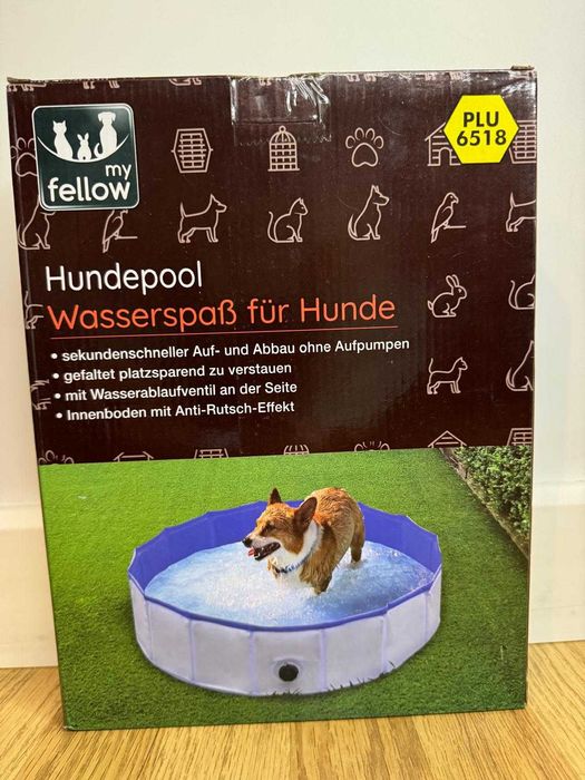 Basen dla psa 80x20 cm z pokrowcem