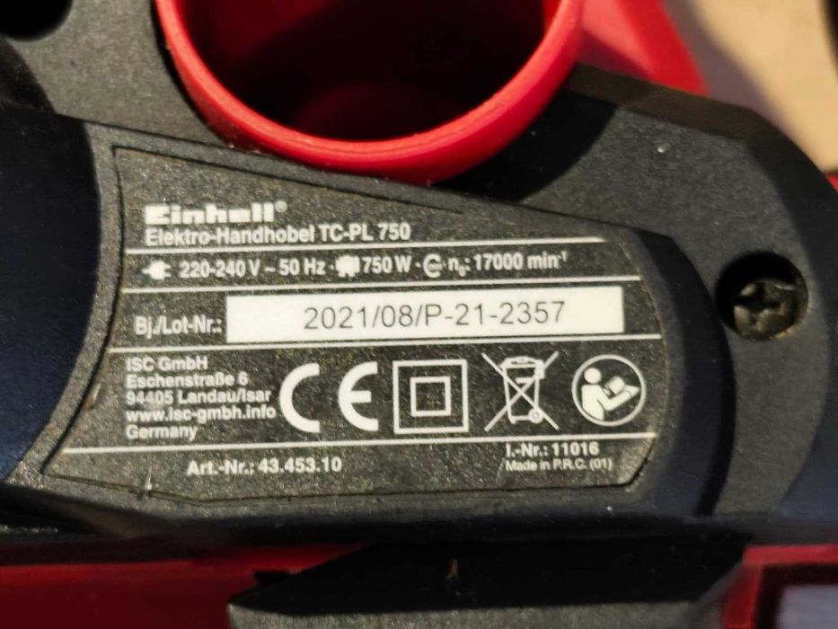 Plaina Elétrica Einhell TC-PL 750