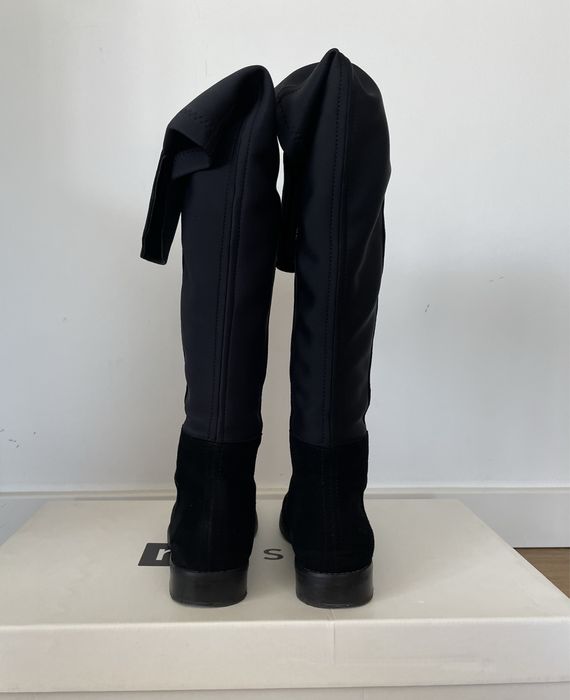 Muszkieterki Nessi, skórzane w kolorze czarnym