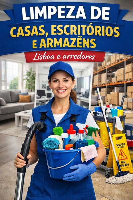 Serviços Profissionais de Limpeza Casas | Escritórios | Armazéns
