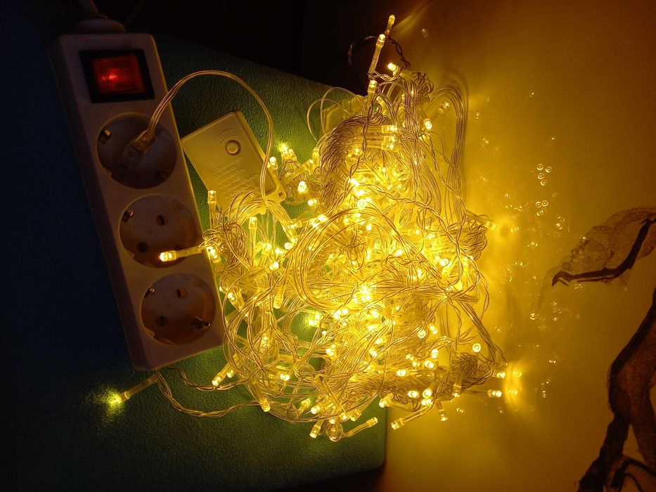 Новорічна світлодіодна гірлянда 3 на 2,8 метри штора на вікно 280 LED